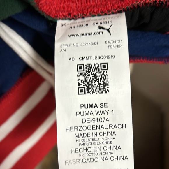 Puma HOOPMAN Black Fives SWEATS Men’s Large NWT - Picture 13 of 13